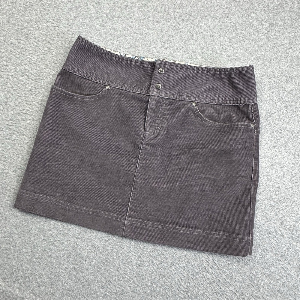 ATHLETA Vintage Ridge Corduroy Skirt 4P Purple Drawstring Pockets Hiking 773874‎